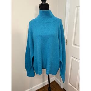 A New Day Mock Turtleneck Pullover Sweater in Blue